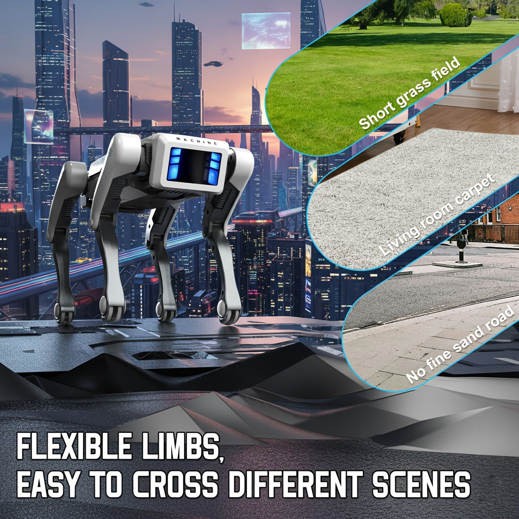 [Special Offer] [Flash ]Intelligent Robot Dog, 2.4GHz Remote Control Toy Dog, With A Maximum Remote Control Distance Of 99Ft, AI Voice Control Can Be Connected, Programming Actions To Mobile Apps, Can Dance, Telling Stories, Perform A Dance