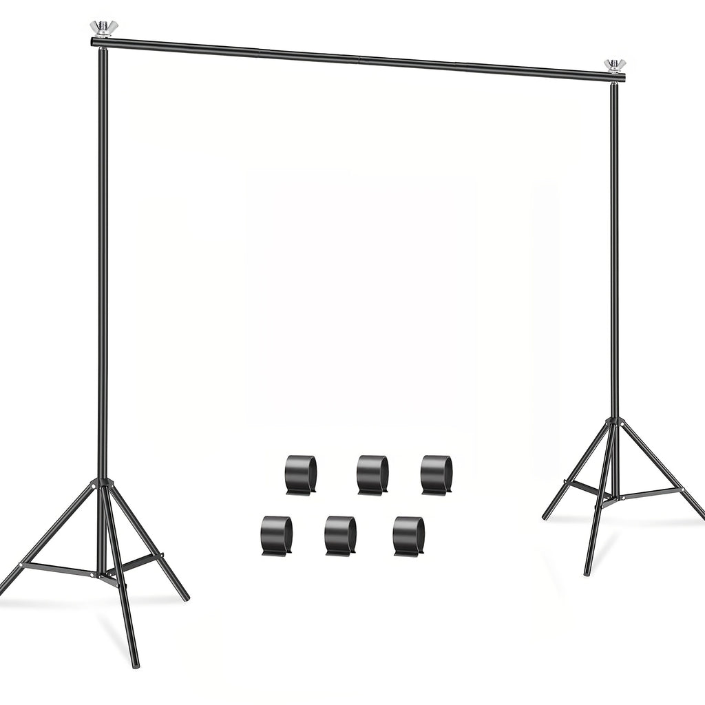 Backdrop Stand 9X6.5ft(WxH) Photo Studio Adjustable Background Stand, Metal Balloon Arch Stand, Wedding Arches for Ceremony, Rectangular Backdrop Stand for Anniversary Birthday Party Bridal Shower Decoration Home Decor