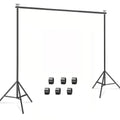 Backdrop Stand 9X6.5ft(WxH) Photo Studio Adjustable Background Stand, Metal Balloon Arch Stand, Wedding Arches for Ceremony, Rectangular Backdrop Stand for Anniversary Birthday Party Bridal Shower Decoration Home Decor