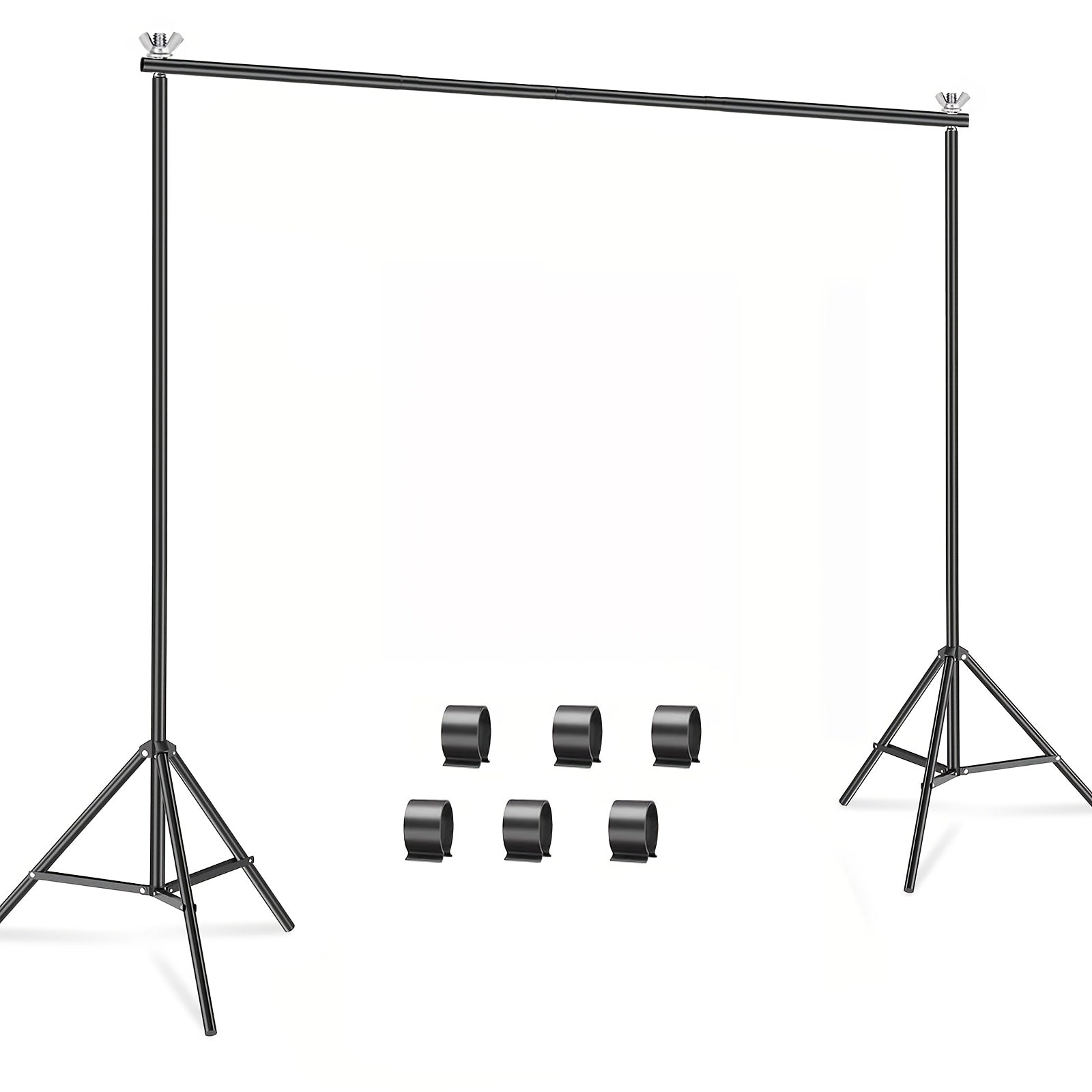 Backdrop Stand 9X6.5ft(WxH) Photo Studio Adjustable Background Stand, Metal Balloon Arch Stand, Wedding Arches for Ceremony, Rectangular Backdrop Stand for Anniversary Birthday Party Bridal Shower Decoration Home Decor