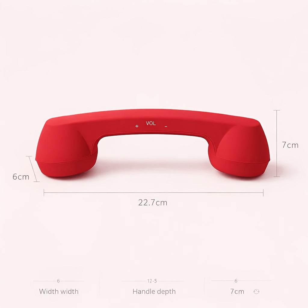 Phone Handset for Cell Phone, Anti-Radiation Type-C Retro Phone Handset, Ergonomic Comfort Grip External Microphone, Plug-and-Play Wired Receiver for Type-C Mobile Phones,