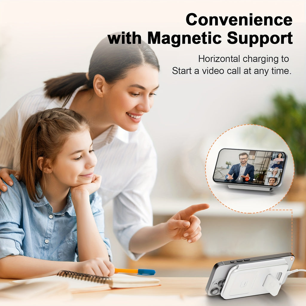 [3-In-1 Wireless Charger] Foldable Wireless Charging Station, 3-In-1 Wireless Charger, Magnetic Phone Charger, for Iphone 16 15 14/Pro/Plus/Pro Max/13 12/Pro Max, for Iwatch 9 8 7 6 5 4 3 2 Ultra 2 1, for Airpods 3 2 Pro