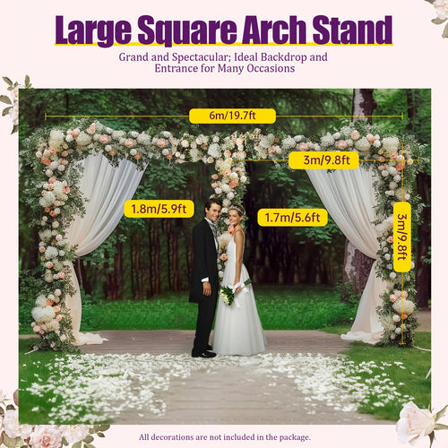 10ftx20ft Portable Pipe and Drape Backdrop Stand for Parties Wedding Stage Decoration Photo Photoshoot Curtain Frame Stand Studio Photography Background Support System Trade Show Display