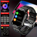 2.01-inch Large Screen LED Flashlight Outdoor Smartwatch, Multiple Sports Modes, Message Reminders, Compatible with Android and iPhone, Stylish Fitness Tracker, Long-Lasting Battery, Multifunctional Watch, for Fitness Enthusiasts and Tech Savvy