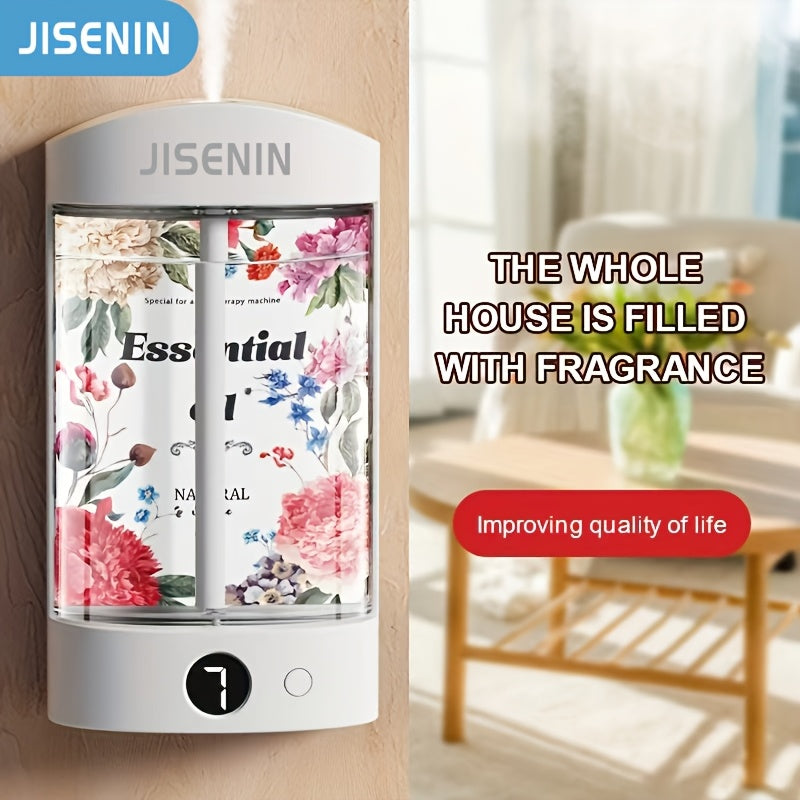 2-in-1 Portable Mini Aromatherapy Machine & Humidifier, 7-level Timing Spray with Silent Operation, LED Digital Display, Long-lasting Battery Life with USB Charging, Automatic Shut-off, Equipped with 1|3|6 Bottles Of Essential Oils In Different