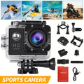 HD 1080P Action Camera for Outdoor Sports, Featuring a 2.0-Inch LCD And 170° Wide-Angle Lens, Perfect for Swimming, Rock Climbing, And Cycling. an Ideal Gift for Birthdays And Holidays