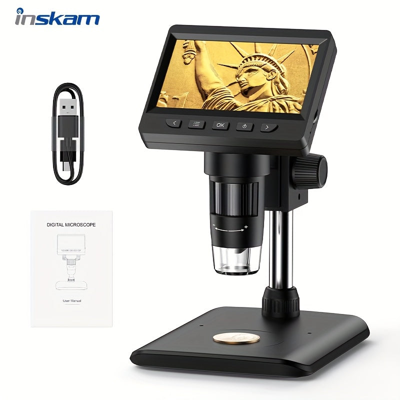 1000X Digital Microscope 8 LED Real Shot Rendering, Computer Microscope Electron Biological Microscope