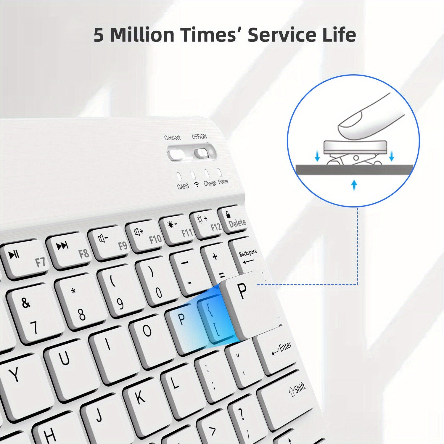 10-Inch Wireless RGB Backlit Gaming Keyboard and Mouse Set, Portable Keyboard Mouse and Mouse Pad Combo for PC iOS Android Tablets and Computers
