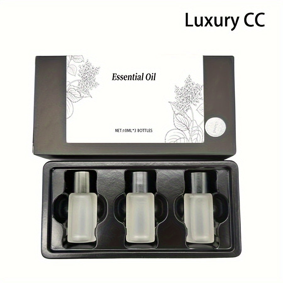 (Accessory 3 Bottles 10oz Essential Oils Sold Separately)Car Air Freshener Diffuser with 3/6 Bottles Freshener Perfume Fragrance, Lasts 45 Days, The Three Adjustable Intensity Levels, Portable Waterless Car Fresher