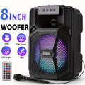 3000W BT Connection PA Speaker with Dual 6.5inch Woofers - Wireless Karaoke Machine, FM Radio, Party Lights & Wired Mic - Deal for Party Events