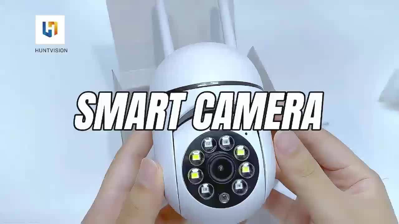 4pcs Wifi Dome Camera AI Motion Tracking, Security Camera, 1080P HD Camera Horizontal 360 Degree Vertical 100 Degree, PTZ Technology, PIR, Light-Dependent Resistor, Soft LDR, Wifi 2.4G/5G Use, Wall Hanging, App Control, with Two-Way Audio