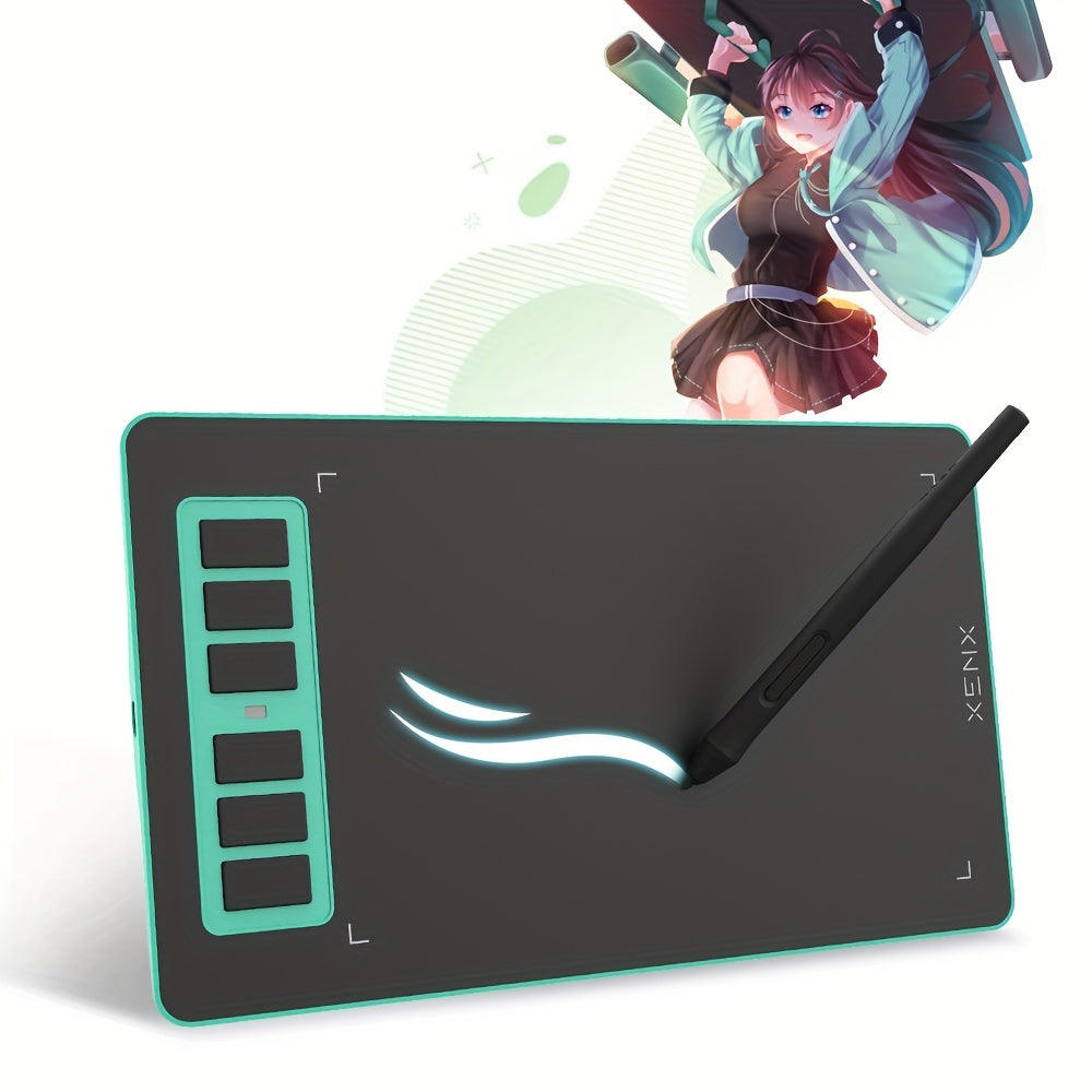 XENX P1-640 Graphics Drawing Tablet: 8192 Pressure Sensitivity, 6  Hot Keys, 6. 6 X 4. 1 Inches Pen Tablet - Perfect for Mac, Windows PC, Android Mobile, Paint, Design, Animation, Art Creation & OSU!