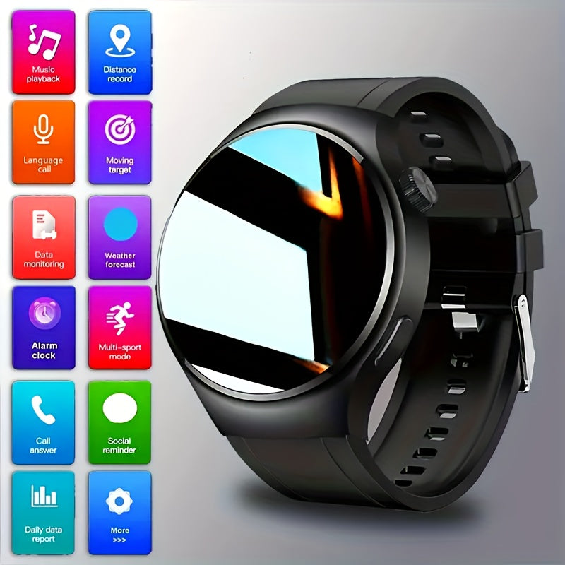 [Valentine's Day Gift] Valentine's Day Gift - Bestselling Round Model, 2.01" Extra-Large Screen, Smartwatch with Wireless Calling (Answer/Make/Reject Calls) for Men and Women, with 100+ Sports Modes, Sleep Monitor, Includes Games/Weather/Calculator/Pedome