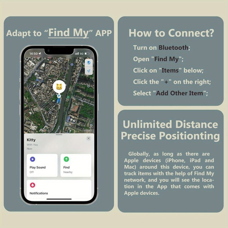 Cat Tracking Collar, Pet GPS Dual-system Tracking Collar, Anti-lost, Smart Positioning Tracking, Suitable for Cats And Dogs, Adjustable Collar And Tracker, Puppy Tracking Collar