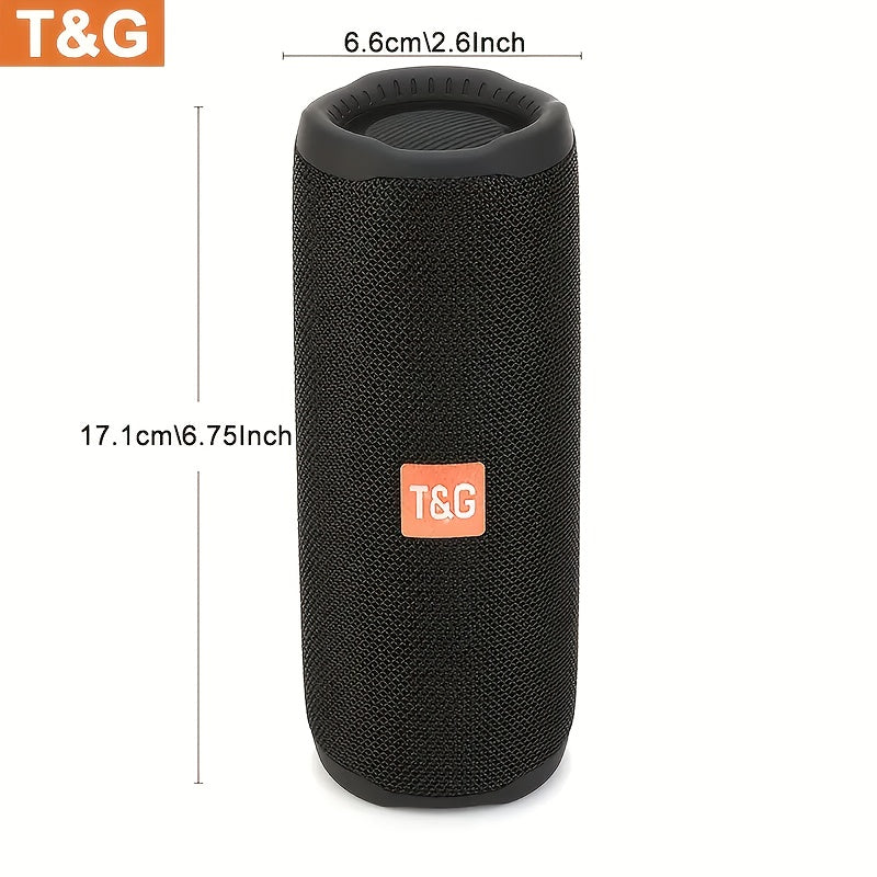 TG365 Wireless Speaker with LED Light | Portable Outdoor Wireless Speaker | Built-In Microphone, TWS Stereo, Supports Audio Cable, Micro SD/TF Card, Hands-Free Calling/Fm/Tf Card/Usb Drive, Enhanced Shock Resistance, Birthday Party Gifts