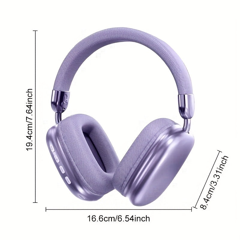 Wireless Earphones, Noise Cancelling Stereo Comfortable Earphones, Built-in High-definition Microphone, High Fidelity Stereo, Deep Bass, Suitable for Travel, Office, Laptops, Mobile Phones, Christmas Gifts