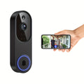 960P Smart Video Doorbell, Wireless Camera, Two-Way Voice, Real-Time Viewing, 2.4G/5G WIFI Wireless Connection, Color Night Vision, AI Vehicle-Person Detection 3:4 Full View Screen, 1pc Multi-Combination, Achieving Real-Time Monitoring