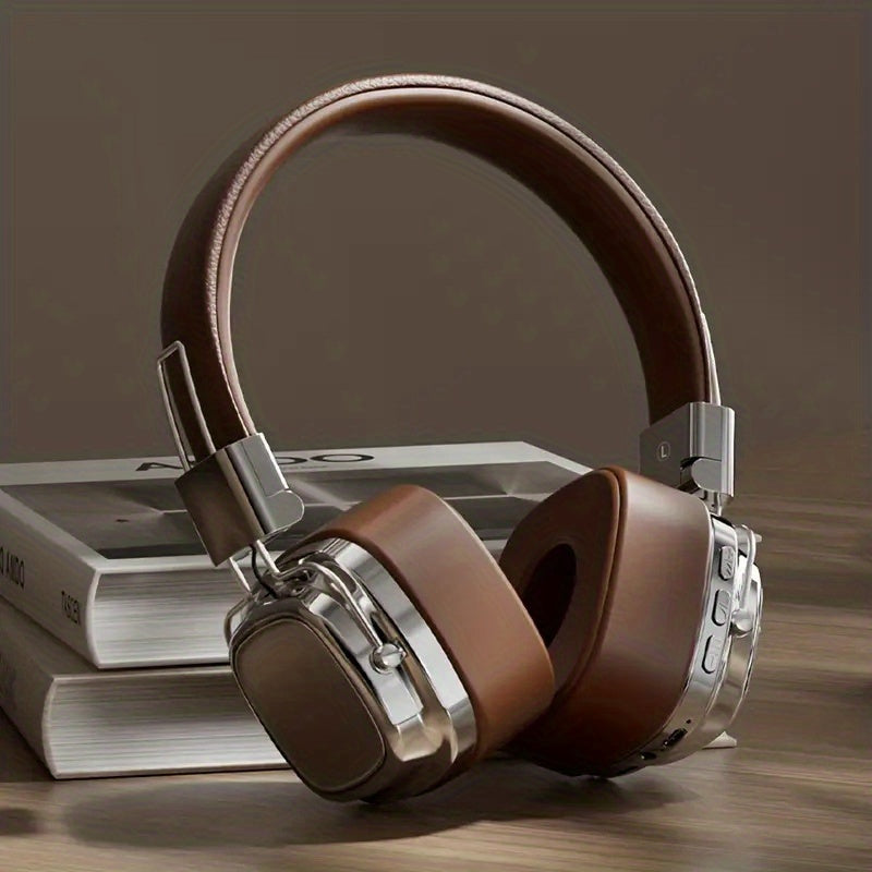 Wireless Over-Ear Headphones with a Battery Life of Up to 12 Hours, Featuring a Microphone, Suitable for Gym Use, And Compatible with Ios And Android Devices, As Well As Computers And Laptops