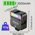 ULANZI VL49 RGB Video Light, 360° Full Color LED Camera Light Panel with 3 Cold Shoe Mount, 2000mAh Rechargeable, Dimmable Photography Lighting, Magnetic Attachment, for Portrait Studio Content Creation