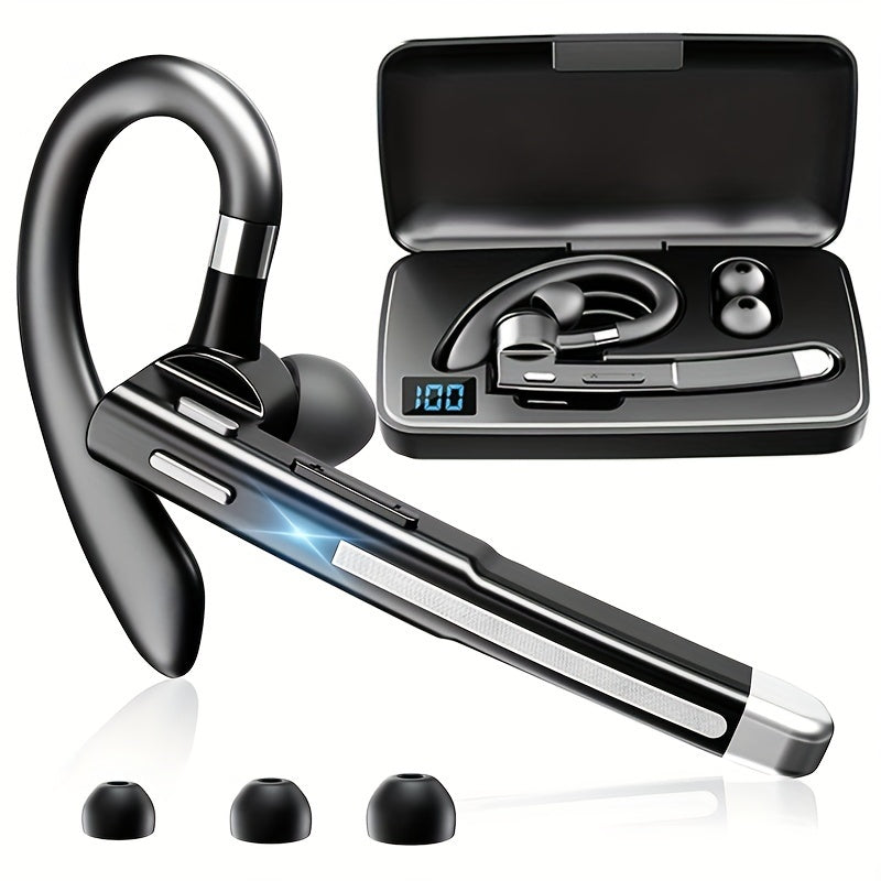 True Wireless Earphones | Comfortable In-Ear Design, Single-Sided, ENC Call Noise Cancelling Microphone, Lightweight, Easy to Use, Suitable for Daily Use, Fitness, Exercise, Business, Non, USB Charging