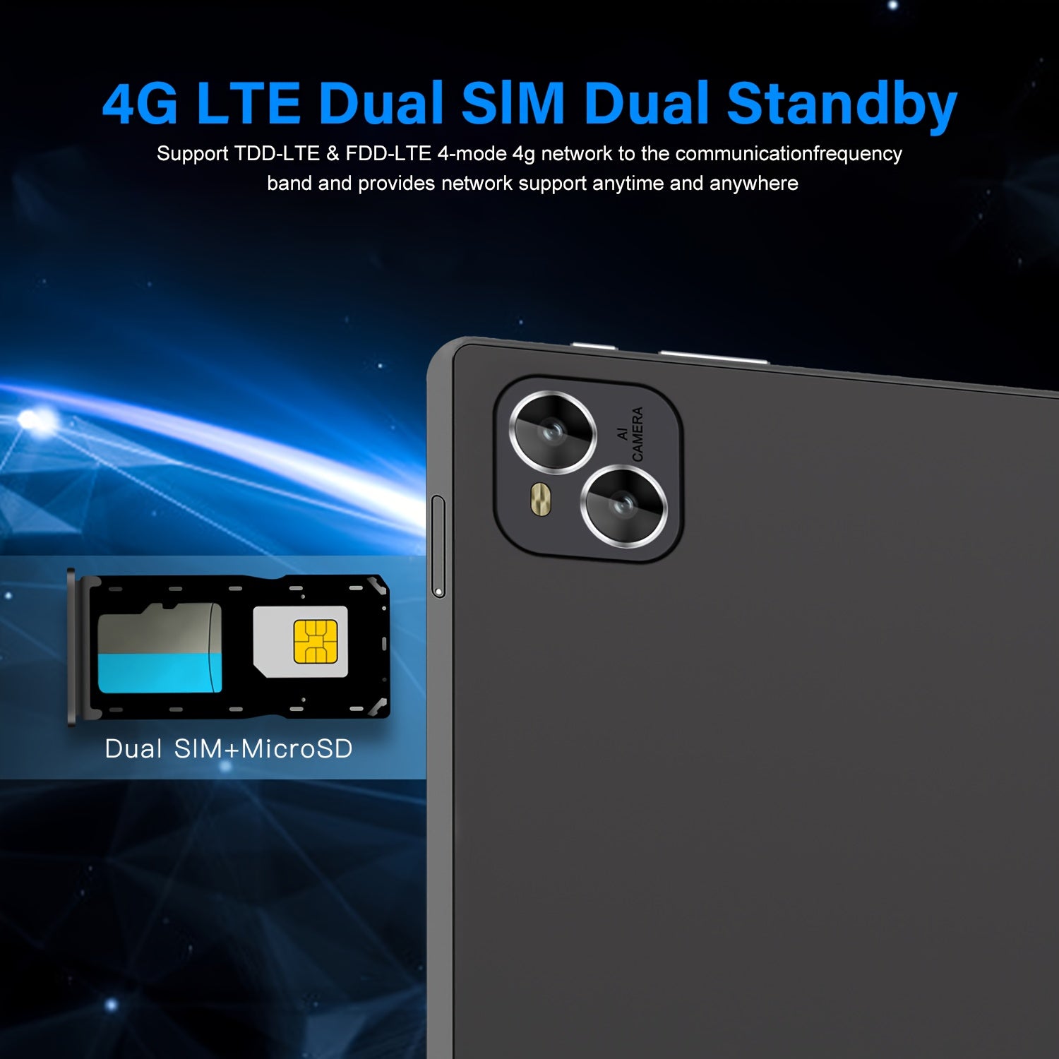 [Ideal Gift] CR 2025 NEW Android Tablet, 10. 1-inch 1280x800 HD Touch Screen, ROM 128GB with Support 1TB TF Card Extension, MTK CPU, with Keyboard, Protective Case, Mouse, Stylus(No Electricity) As Gift, 5G/2. 4G Wi-Fi, 5+8MP Dual Camera, Type-C Port 2in