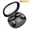 MSHUKCOE 2in1 Wireless Wireless Headphones, Mini Invisible Sleep Earbuds, Sports Noise Cancelling Earphones Comfortable To Wear, Low Bass 6D Sound Effect HIFI Music, For Leisure, Office, And Classroom, Long Battery Life, Suitable For Birthday Gifts