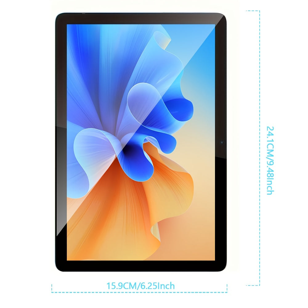 [Ideal Gift] CR 2025 NEW Android Tablet, 10. 1-inch 1280x800 HD Touch Screen, ROM 128GB with Support 1TB TF Card Extension, MTK CPU, with Keyboard, Protective Case, Mouse, Stylus(No Electricity) As Gift, 5G/2. 4G Wi-Fi, 5+8MP Dual Camera, Type-C Port 2in