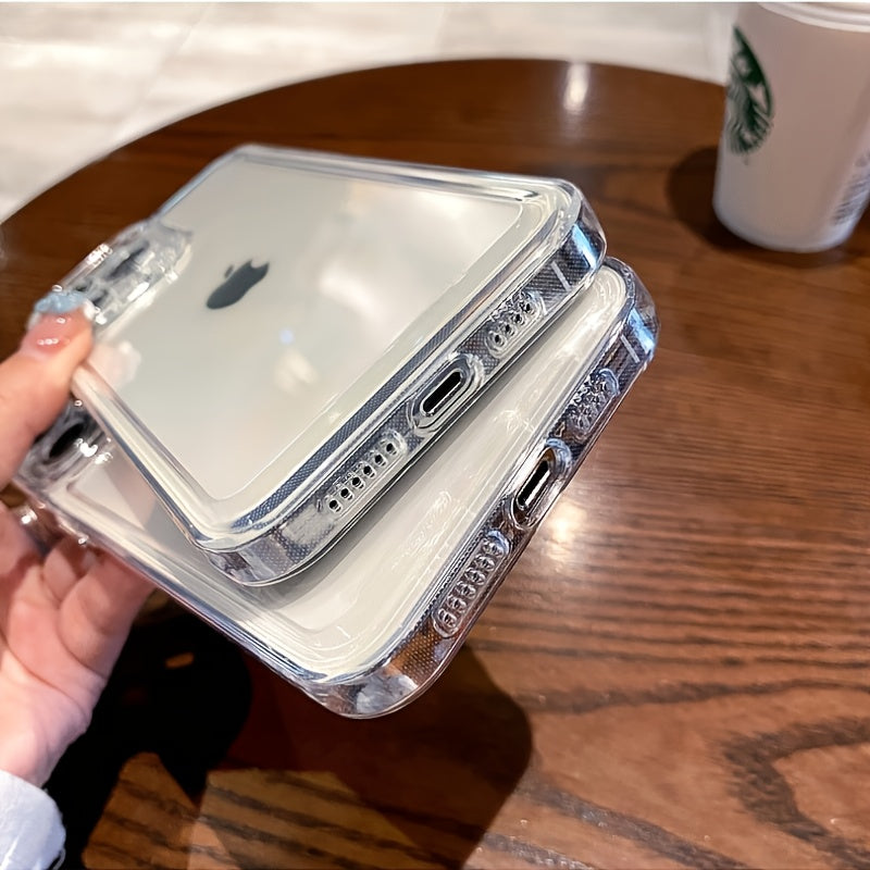 Phone Case: 5pcs Transparent Shockproof And Anti-drop Phone Case for Men And Women, Suitable for iPhone 16 Pro Max/X/Xs/Xs Max, 11/12/13/14/15 Pro Max, And Plus Models. The Perfect Gift for Men, Women, Children, And Seniors.