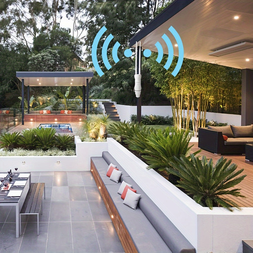 WAVLINK N300 Wireless Access Point With PoE Powered, WAN/LAN Port, Wi - Fi Extender Long Range With AP/Router/Repeater Modes, 2x7 DBi Directional Antennas