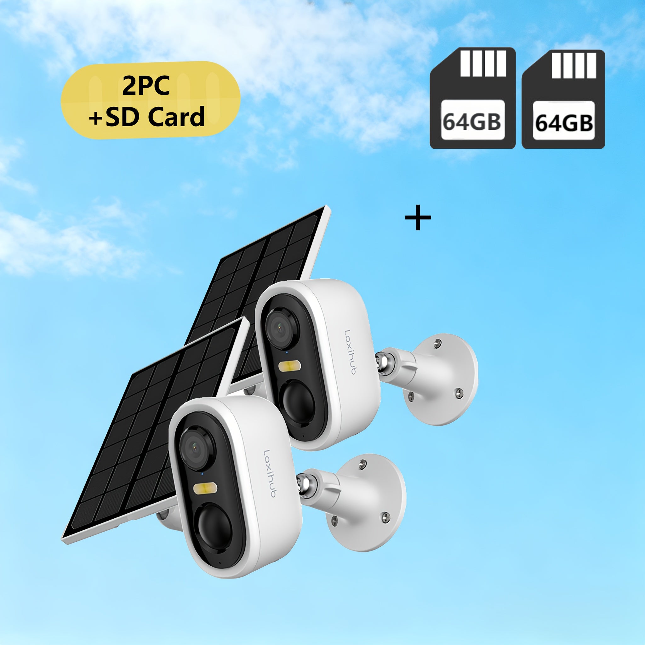 Solar Powered Outdoor Wireless Security Camera, 1296P FHD, 3MP FHD Video Resolution, Battery Powered CCTV Camera 2.4GHz WIFI Camera for Home Security, Cloud/SD, AI Motion Detection, Spotlight, IP65 Color Night Vision, 2-Way Audio Surveillance Camera