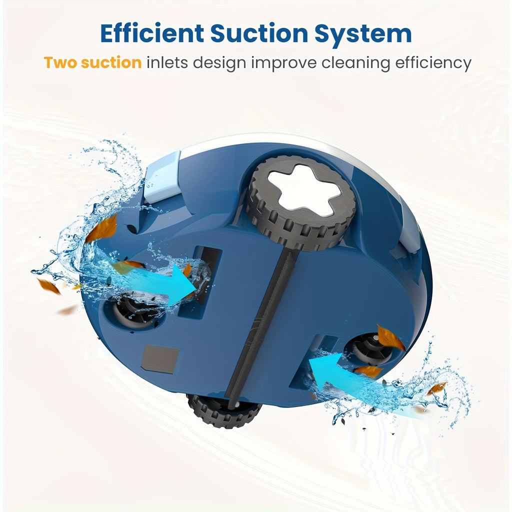 [Smart Pool Cleaning Robot] New Smart Pool Cleaning Robot -Say Goodbye to Manual Cleaning! INSE Cordless Pool Robot Effortlessly Maintains Your Pool with Full Automation, Saving You Time and Effort.Precision Navigation + Powerful Cleaning!Keeps Your Pool