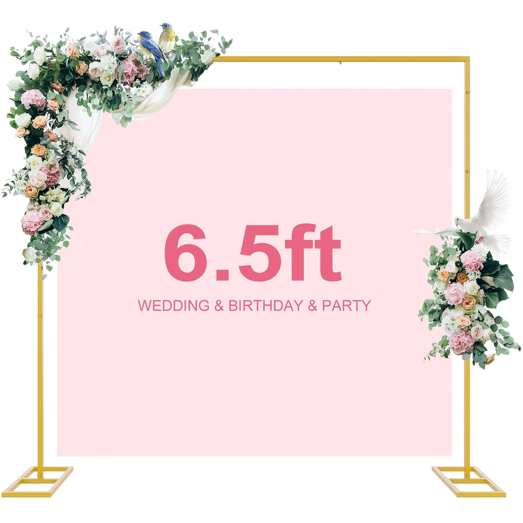 6FT/8FT Square Arch Backdrop Stand, Metal Balloon Arch Stand, Wedding Arches for Ceremony Wedding Birthday Party Decoration