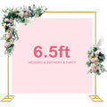6FT/8FT Square Arch Backdrop Stand, Metal Balloon Arch Stand, Wedding Arches for Ceremony Wedding Birthday Party Decoration
