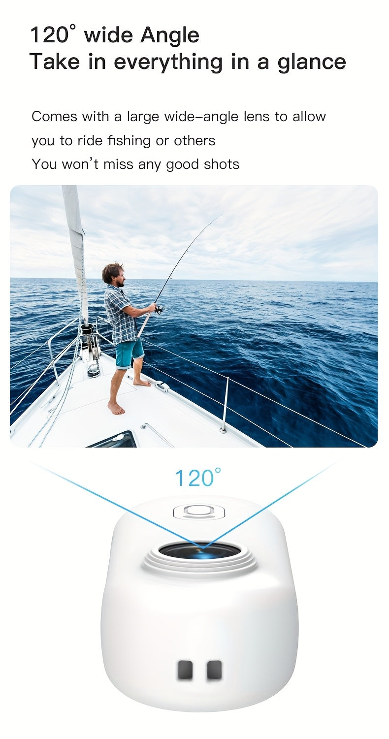 4K 1080P Thumb Action Camera, HD Sports Camera, Automatic Exposure, TF Card Compatible, 800mAh Battery, Rechargeable Lithium-Polymer, Ideal for Cycling, Hiking, Sports Enthusiasts