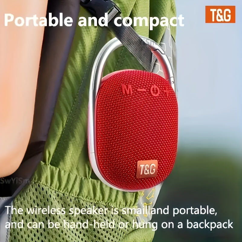 TG321 Wireless Speaker Portable Mini Speaker, Large Audio, LED Lights, Portable Audio, Outdoor Speaker, Integrated Latch, Home, Outdoor, And Travel Speakers, Support, Micro SD/TF Card, Lively And Cheerful Atmosphere, Camping, Halloween, Thanksgiving