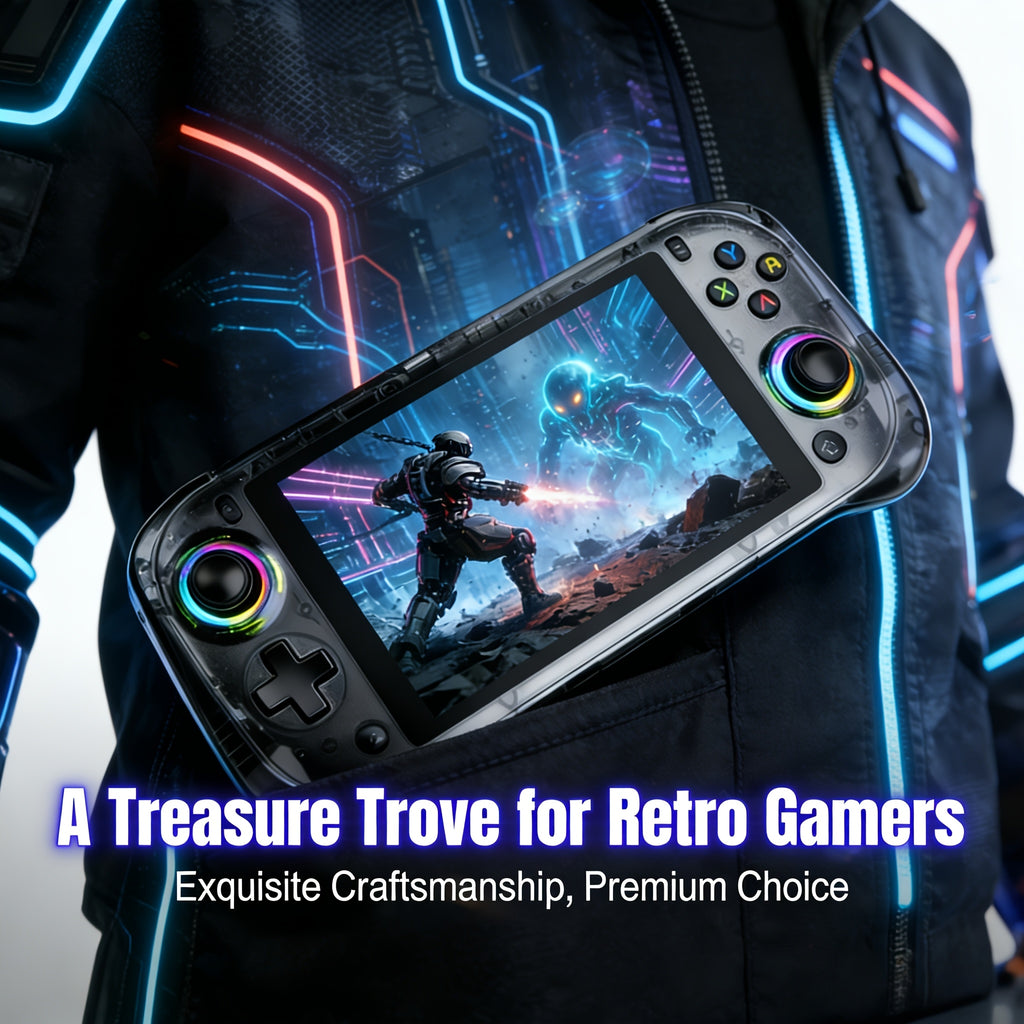 J55 Open-Source Handheld Console | 5.5-inch Online Global Multiplayer | 64GB Massive Storage | Ultra-Long Battery Life | Online Updates | High-End Portable Edition | Top 1 Popular Holiday Gift
