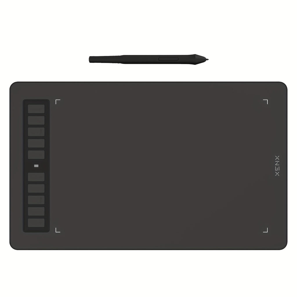 XENX P3-1060B Graphic Drawing Tablet, Featuring a Large 10 X 6.22 Inch Surface, Comes with 10 Hotkeys, a Passive And Battery-Free Stylus, And Offers 8192 Pressure Sensitivity Levels. It Is Compatible with Mac, Windows Pcs, And Android
