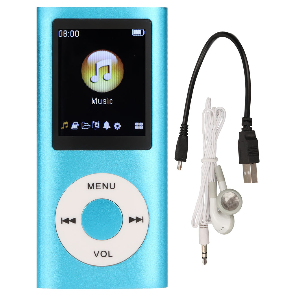 1 Portable MP3/MP4 Player with 128GB Expandable Storage Lossless Audio MP3 WMA FLAC APE And Video Playback E-Book Reader Photo And Video Viewer LCD Screen Alloy Body Ideal for Music Reading Travel And Offline Use Perfect Christmas Gift SD Card Not I