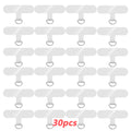 30pcs Transparent TPU Mobile Phone Lanyard Patches Set Phone Lanyard Pad with Metal Buckle, Ideal for Anti-lost Hook, Phone Hanging Cord Strap Patch Tether Pad - Neck Strap Accessories for Mobile Phones, Keys, and Accessories, Mobile Phone Chargers