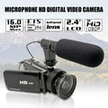 1pc DV100 HD 1080P Digital Video Camera, External Microphone Camera 16 Million Pixel Video Camera, Perfect for Family Gathering, Travel Companion, Video Photo Recording, Christmas Gift