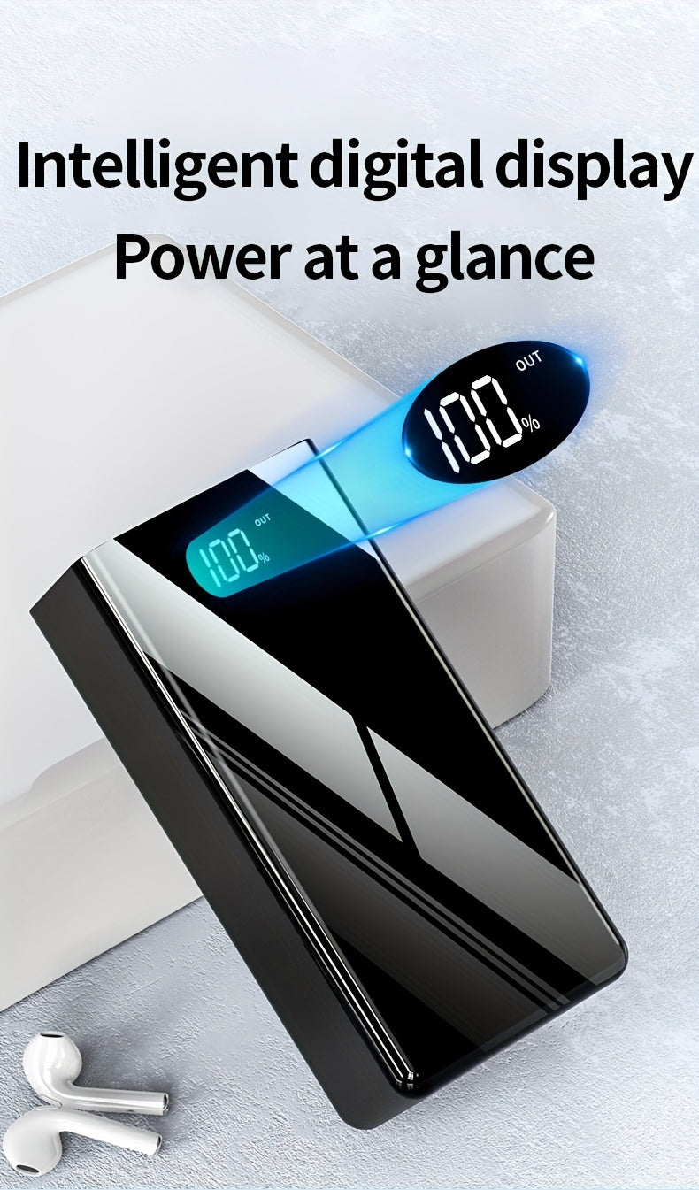 [50000mAh Power Bank] 50000mAh Ultra-High-Capacity Power Bank | Portable with LED Flashlight, Power Display, Multiple Ports | Fast Charging for Smartphones, Devices