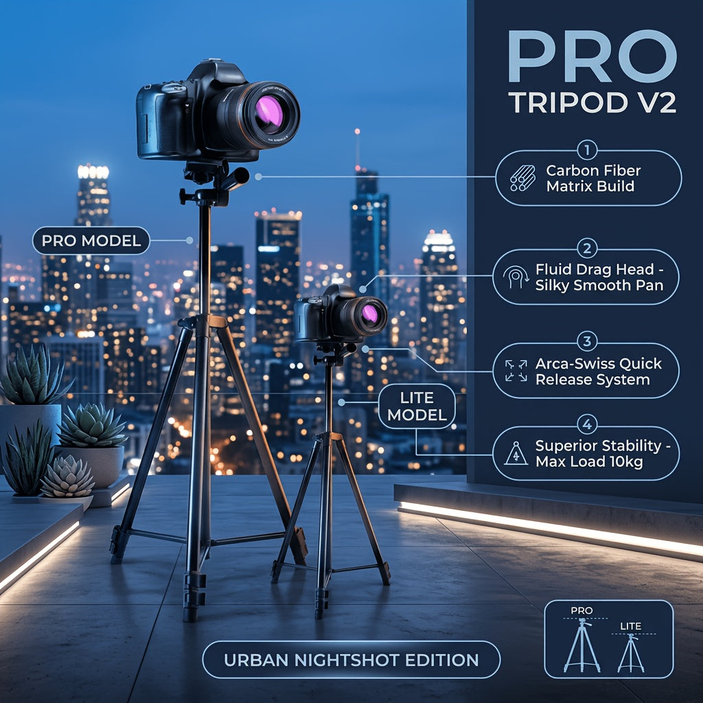 50" Tripod Stand for Camera, Phone Tripod Stand, Aluminum Travel Tripod with Quick Release Plates, Phone Clip & Carrying Bag, Camera Stand, Tripod for Cellphone, for DSLR, Smartphone, Action Camera, Ideal for Vlogging/Live Streaming/Outdoor Travel