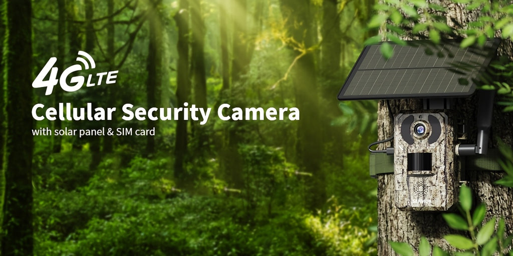 4G LTE Cellular Tracking Camera with 4K Live Viewing, Third-Generation Cellular Tracking Camera Featuring Real-Time Viewing, Solar-Powered Game Camera, Remote Phone Access And Playback, Motion Activation with a 0.2-Second Trigger Time, Night Vision