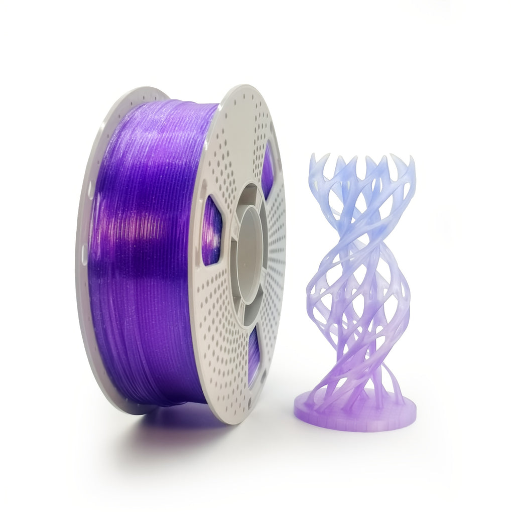 Gryddle PLA Rainbow 3D Printer Filament with Matte/Jelly/Crystal Color Shift - Multicolor FDM 3D Printing Supplies, Compatible with Most FDM Printers, 1.75mm Spool (0.55LB, ±0.03mm Dimensional Accuracy) for DIY & Creations -