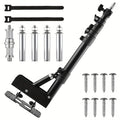 Wall-Mounted Ring Light with a 45.7" (100Cm) Adjustable Boom Arm Stand, Suitable for Photography Studios, Featuring a Camera Triangle Wall Bracket And a Sturdy Alloy Support for Salons, Tattoo Lighting, Barber Shops, And Strobe Lights