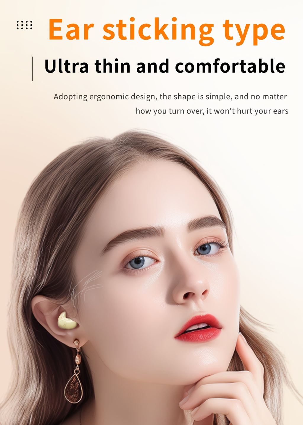 2 Pairs Of In Ear Wireless Wireless Earbuds, Invisible Mini Sleep Earbuds, Long Battery Life, Comfortable To Wear, High Fidelity Sound Quality, Intelligent Noise Reduction, Bass Loop, Touch Control, Digital Display Screen, Office, Leisure, Sports, Sleep,