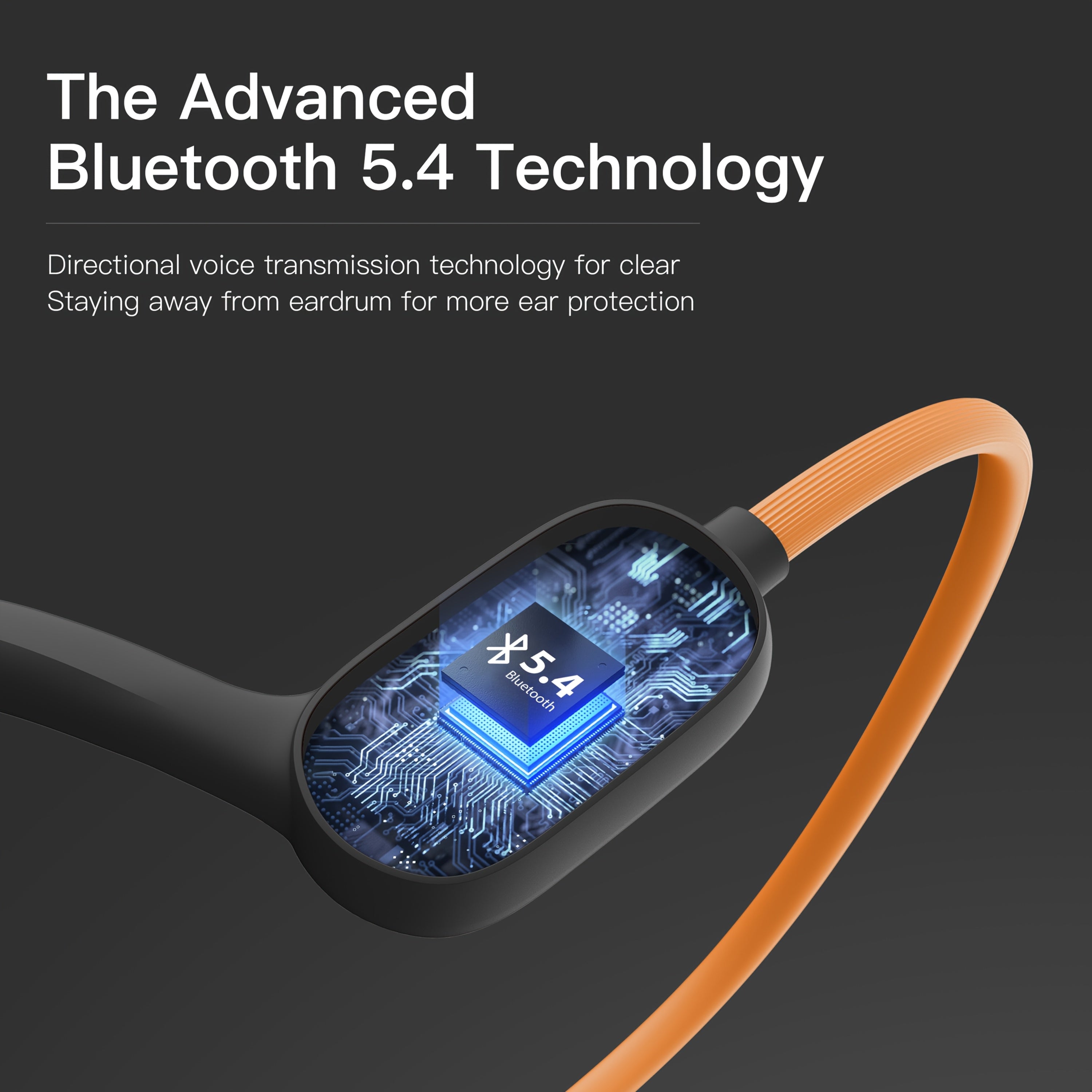 Kids Headphones, Air Conduction Open Ear Headphones, Stereo Sound with Mic, 20H Playtime, Perfect for School And Outdoor Activities