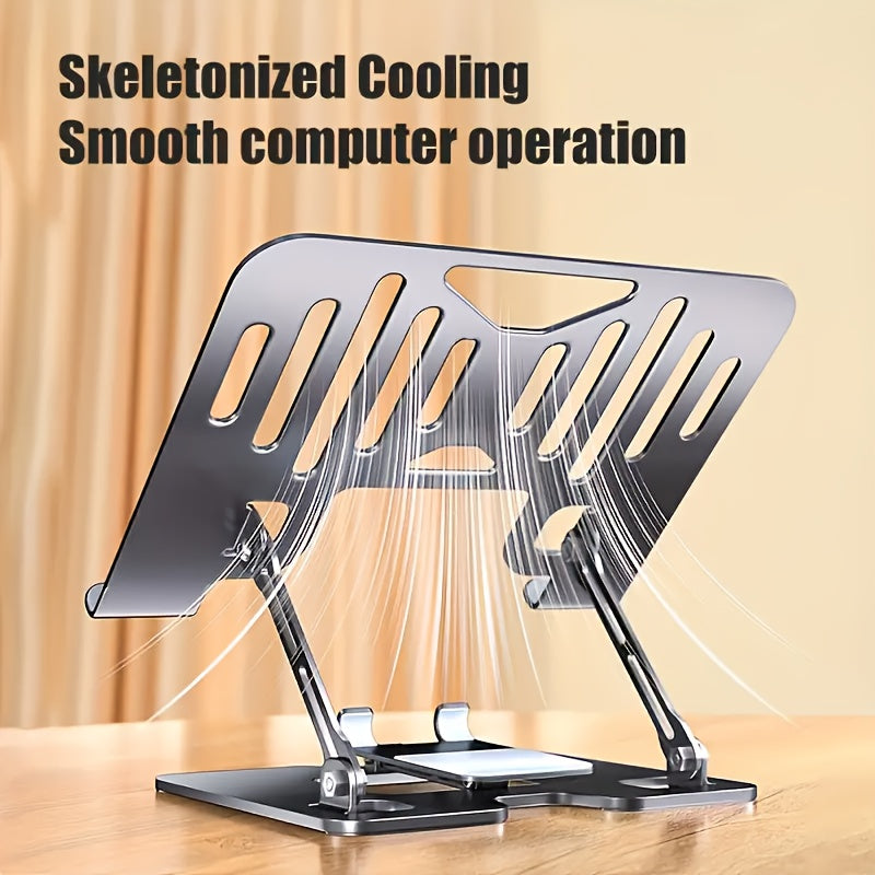 Laptop Stand, 2-in-1 Computer And Mobile Phone Stand, Adjustable, Computer Stand - Ergonomic, Suitable for Office And Home Use, Folding Design, Heat Dissipation, Suitable for 10-16-inch Laptops.