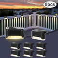 [Solar LED Roof Lights] Solar Deck Light 32pack/16pack/8pack Solar LED Roof Lights, Automatic Switch on and Off, 12-hour Lighting of Outdoor Stairs, 800mAh Fences and Passages, Warm White Light, Easy to Install, Very Suitable for Commercial Spaces Such as