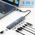 USB 3.0 Type C Adapter Docking Station USB 2.0 Port TF SD Card Reader Audio Output Multi-hub Splitter For Macbook Pro Computer